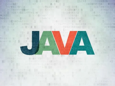 Programming concept: Java on Digital Data Paper background Stock-Illustration