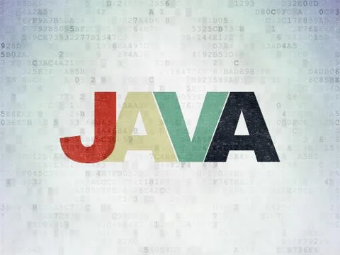 Programming concept: Java on Digital Data Paper background Stock-Illustration