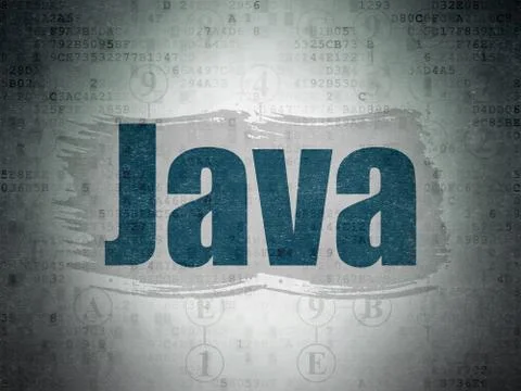 Programming concept: Java on Digital Data Paper background Stock-Illustration