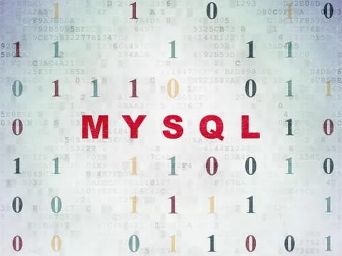 Programming concept: MySQL on Digital Data Paper background Stock-Illustration