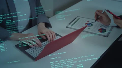 Programming concept. Programmer. System engineering with Digital transformation. Stock Footage 142507925