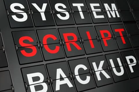 Programming concept: Script on airport board background 스톡 일러스트