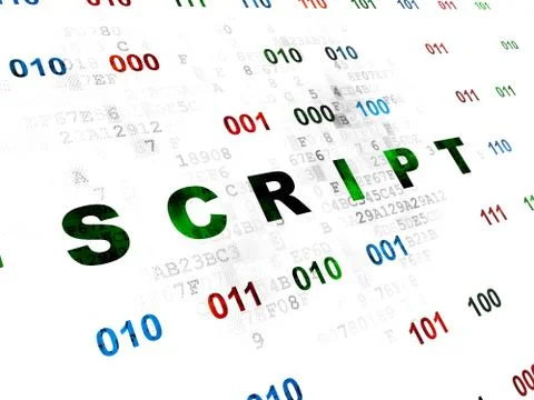 Programming concept: Script on Digital background Stock-Illustration