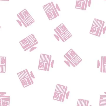 Programming data science glyph vector seamless pattern 库存插图