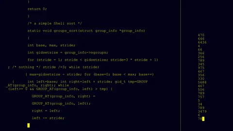 Programming data typing text table.HUD 2GFX Technology Sci Fi 2D texture.User Stock Footage 266920200