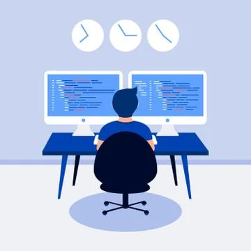 Programming design concept. Stock Illustration