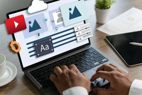 Programming Design Website Homepage Ideas e-learning, online education Web .. 스톡 사진