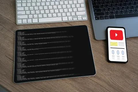 Programming Design Website Homepage Ideas e-learning, online education Web .. Stock Photos