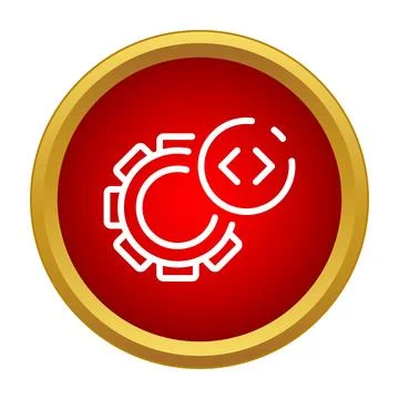 Programming development settings and software engineering icon Stock Illustration