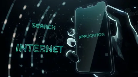 Programming with digital technology hitech concept Stock Footage 141861786