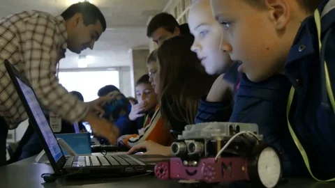 Programming of electrical machines Stock Footage 81357688