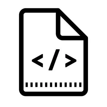 Programming file data icon. Vector. Stock Illustration