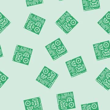 Programming game development glyph seamless pattern Stock Illustration