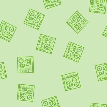 Programming game development line seamless pattern Stock Illustration