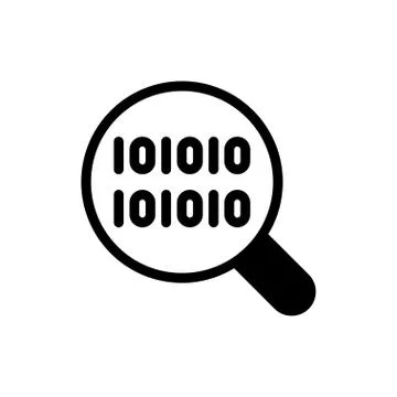 Programming glyph flat icon 库存插图