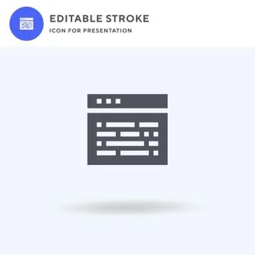 Programming icon vector, filled flat sign, solid pictogram isolated on white, Illustration