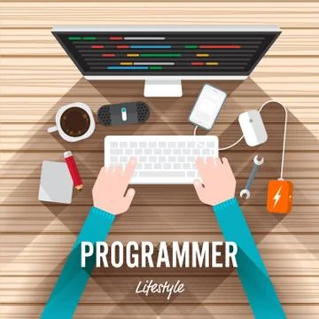 Programming Stock Illustration