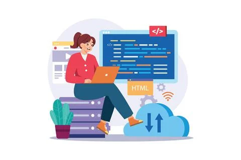 Programming Stock Illustration