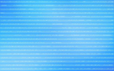 Programming image with blue gradient background Illustrazione stock