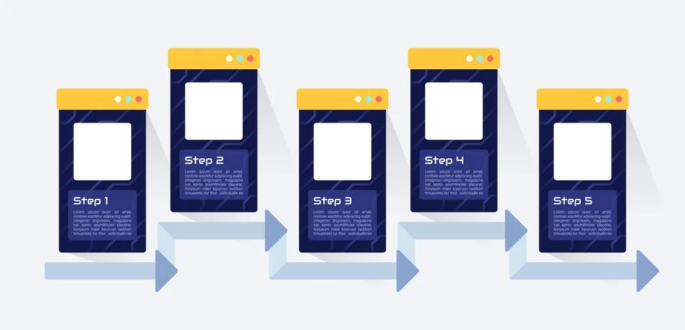 Programming infographic chart design template Illustrazione stock