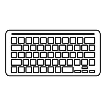 Programming keyboard icon, simple style Stockillustratie