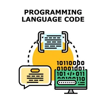 Programming language code developing software application concept イラスト素材