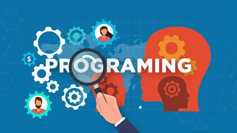 Programming language concept Stockbeeldmateriaal 208041338