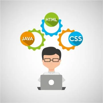 Programming language design Stock Illustration