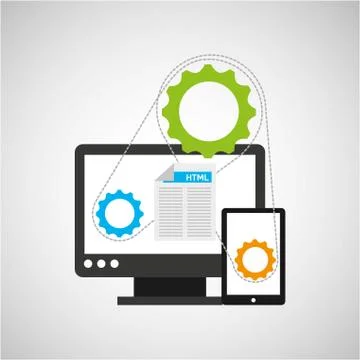 Programming language design 스톡 일러스트