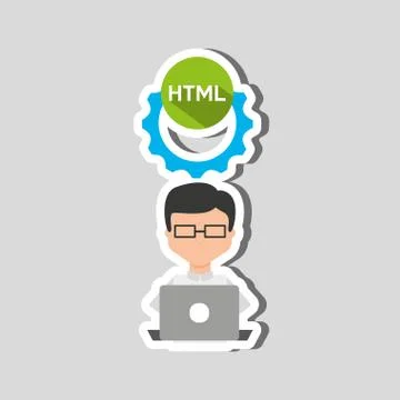 Programming language design Illustrazione stock