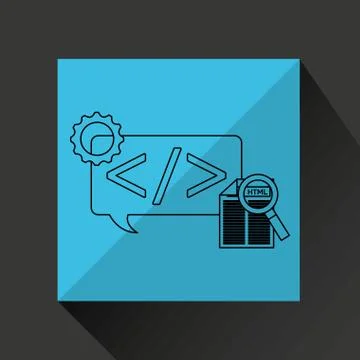 Programming language design Stockillustratie