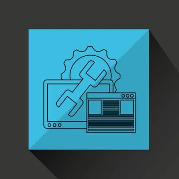 Programming language design Illustrazione stock