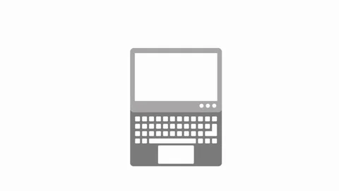 Programming language with laptop animation Stockbeeldmateriaal 115513331