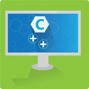 Programming language, vector illustration Illustrazione stock