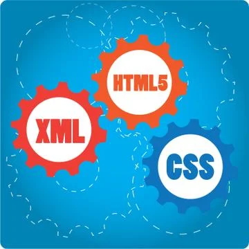 Programming language, vector illustration Stockillustratie