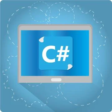 Programming language, vector illustration Illustrazione stock