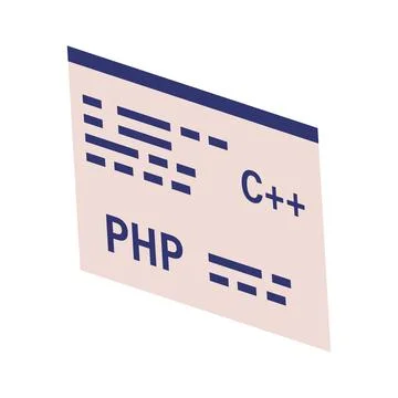 Programming language web 库存插图