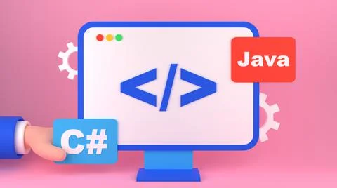 Programming languages concept. Stock Illustration