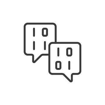 Programming languages, icon in line design. Programming, languages, coding Stock-Illustration