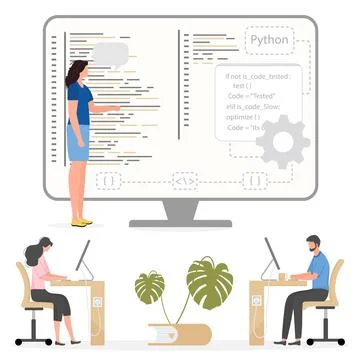 Programming Languages Learning Software Coding IT Stock Illustration