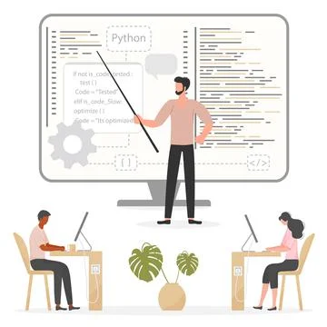 Programming Languages Learning Software Coding IT Stock Illustration