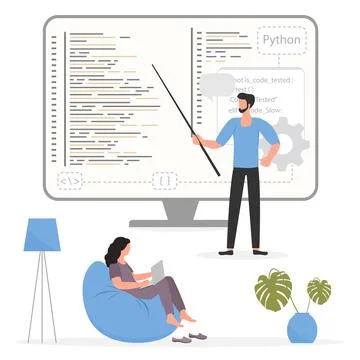 Programming Languages Learning Software Coding IT Stock Illustration