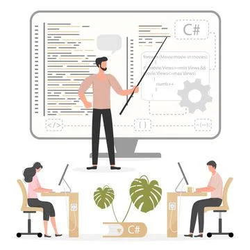 Programming Languages Learning Software Coding IT Stock Illustration