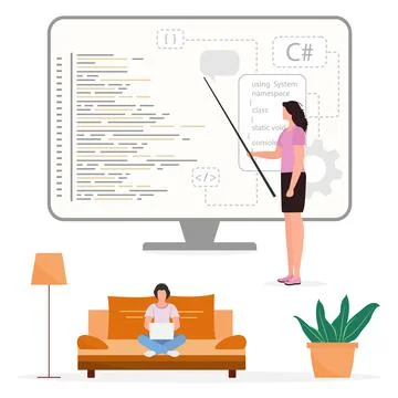 Programming Languages Learning Software Coding IT Stock Illustration