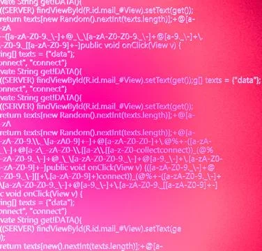 The Programming on laptop screen. Web development computer code. Stock Illustration