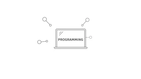 Programming line animation. Stock Footage 89476265
