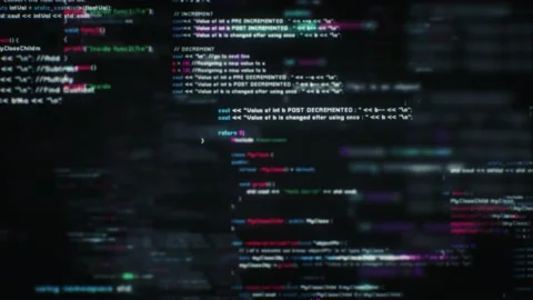 Programming Loop Code Background Animation Stock Footage 237433552