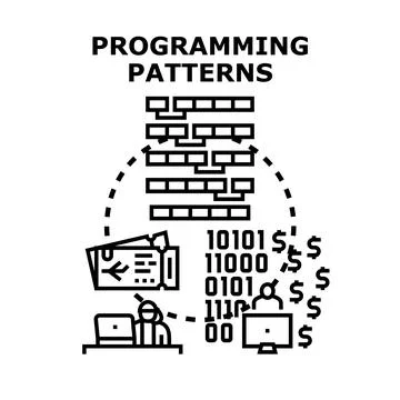 Programming patterns for efficient software development 스톡 일러스트