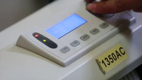 Programming printer for cutting stencil Stock Footage 70072507