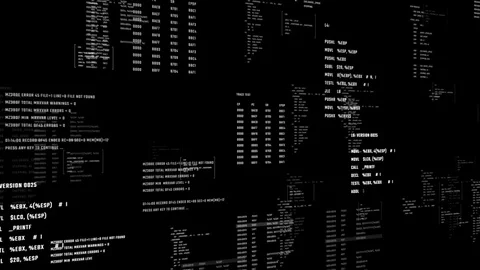 Programming process on computer screen. Video stock 91889228